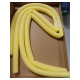 PATIKIL 2 Pcs Pipe Insulation Foam Tube, Heat Preservation Foam Pipe Tubing Covers 3/8" (10mm) ID x 3.3FT x 13/16" OD for Handle Heat Water Pipe Freeze Protection, Yellow