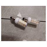 2-Pack E11 LED Bulb JD E11 Candelabra Light Bulb 4W Equivalent 40W Halogen Bulb T4 Edison Screw Candle Mini Candelabra Base,for Chandeliers, Sconce, Cabinet Lighting AC120V Daylight White 6000K