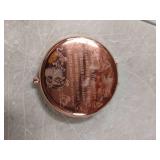 KEYCHIN Honey Bear Pocket Mirror Pig & Donkey & Tiger & Rabbit Fans Gifts You are Braver Stronger Smarter Than You Think Honey Bear Compact Makeup Mirror (Bear-RG)