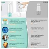 Portable Bottle Warmer for Travel,Portable Milk Warmer for Baby-12oz Ceramic Heater Heating,Fast Charging & Cordless Portable Baby Bottle Warmer -Dual Heating Modes for Breast Milk & Water,Green