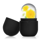 Ice Roller for Face and Eye, Ice Face Roller, Ice Roller Skin Care Tools Gifts for Women , Preppy Cute Silicone Ice Mold Stuff for Beauty(Black)