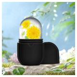 Ice Roller for Face and Eye, Ice Face Roller, Ice Roller Skin Care Tools Gifts for Women , Preppy Cute Silicone Ice Mold Stuff for Beauty(Black)