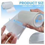 Tikfoam Waterproof Repair Tape for Fabric, Awning, RV Roof, Underbelly, Tarp, Tent, Sail and Boat Cover Outdoor Repair Patch, Heavy Duty, Clear, Multipurpose