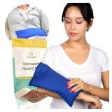 My Heating Pad for Pain Relief - Moist Microwavable Heating Pad for Joints and Muscles Relief - Microwave Hot Pack Heat Pad for Cramps - Calming Chilled or Heated Pad Therapy - 1 Pack Blue