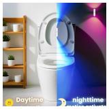Motion Sensor Night Light, 7 Color LED Toilet Night Lights, Closet Sensor Light Projector Wall Lamp for Bathroom Bedroom Living Room Corridor Stairs hallways Decor