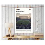 (Unframed 11"x17") M&TBankStadium Canvas Print Baltimore Home Field Wall Art for Ravens Fans, Sports poster for Game Room or Man Cave Decor