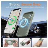 Kiresen Designed for iPhone 12 Pro Max Case with Screen Protector - Upgraded Camera Protection - Wireless Charging Compatible - Silicone Protective Phone Case 6.7" for Men Women Girls,Porcelain Blue