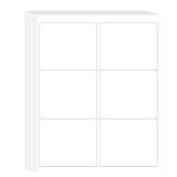 L LIKED 3-1/3" x 4" Shipping Labels 30 Sheets, Total 180 Printable White Sticker Labels, Laser/Inkjet Printing - Matte