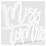 Bridal Shower Decorations Miss to Mrs Sign for Batcholette Party Table Centerpieces Wedding Plastic Photo Booth Props for Wedding Party Decorations Supplies