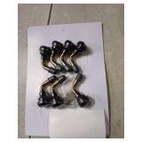 Tubeless Tire Valve Stem PVR70 8PCS Brass Stems Bent 90 Degree Angled Snap-in Black Rubber Base for Motorcycle Scooter ATV Go Kart Fits Tubeless Tire Rim