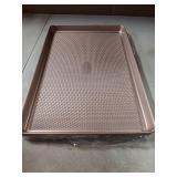 HONGBAKE 2 Pack Half Sheet Baking Pans,Non Stick Baking Sheet for Oven, 57% Thicker Carbon Steel Cookie Sheets for baking, 17.5" x 12" Cookie Trays