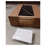 VIOLABBEY 6x8 Picture Frame Set of 4, Gold Photo Frame, Display 4x6 Photo with Mat and 6x8 without Mat, Wall or Tabletop, HD Real Glass