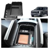 Coleya Double Layer-2026 Palisade Center Console Organizer for Hyundai Palisade (Calligraphy) (Only fit 7-Seater with Dual-Opening Center Console), Durable ABS Plastic Tray 2026 Palisade Accessories