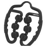 MZDXJ Cellulite Massage Tool Muscle Roller - Deep Fascia Massager & Dimpled Skin Remover for Legs, Thighs & Buttocks - Anti-Cellulite Roller, Smooth Skin, Pain Relief Black - 6 Wheel