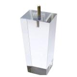 AORYVIC Sofa Legs Clear Furniture Legs Arcrylic 6 inch Bench Legs Modern Cabinet Cupboard Coffee Table Legs Pyramid Couch Feet Set of 4