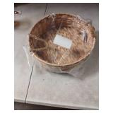 YRLSOTGE Round Water Hyacinth Storage Baskets for Organizing Round Wicker Basket with Double Handles-Wicker Baskets for Shelves