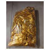 LEBENGURU Metallic Gold Spandex Chair Sashes, 30pcs Premium Stretch Bows With Buckle Slider, Universal Elastic Bands for Wedding Party Banquet Decoration