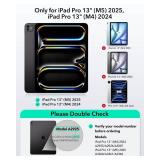 ESR for iPad Pro 13" Case with Keyboard (M5/M4, 2025/2024), Magnetic Detachable Keyboard, Portrait/Landscape Modes, Large Click-Anywhere Trackpad, Backlit Keys, Shift Series, Dark Gray