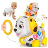 Baby Toys 6-12 Month, 1st First Birthday Gift for 1 Year Old Boys Girls, Musical Crawling & Walking Puppy Toy 6 7 8 9 10 12-18 Month Old Bilingual Learning Developmental Toy
