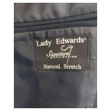 APPEARS NEW - Lady Edwards Signature Navy Wool Blend Blazer and Skirt (Size 6)  - Retail: $85