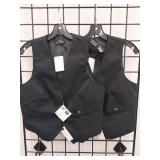 APPEARS NEW - Lady Henry Segal Black Formal Vest (Size XS) Set of 2