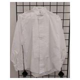 APPEARS NEW - Martinio Collection White Tuxedo Dress Shirt by Henry Segal (Size Small 32/33)