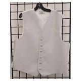 APPEARS NEW - After Six White Formal Vest (Size Large)