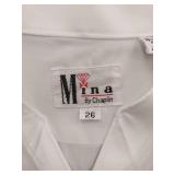 APPEARS NEW - Mina by Chaplin Ivory/White Dress Shirt (Size 26)