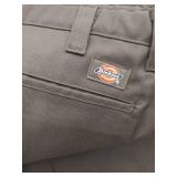 APPEARS NEW - Dickies LP817 Mens Industrial Flat Front Comfort Waist Pant - Charcoal - (Size 38 x 34) Set of 2