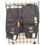 APPEARS NEW - Dickies C7988DN 36 UL Mens Regular Fit Staydark Jean With 5 Pocket - Dark Navy, (Size 36x30) Set of 2