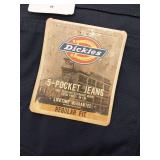 APPEARS NEW - Dickies Regular Fit 5-Pocket Navy Work Jeans (Size 40x32)