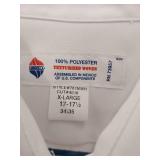 APPEARS NEW - Liberty White Polyester Dress Shirt (Size XL 34/35 neck 17-17 1/2)