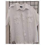 APPEARS NEW - Van Guard by Van Heusen White Uniform Shirt (Size Small 19 1/2)