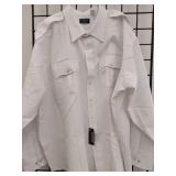 APPEARS NEW - Van Heusen Vanguard White Dress Shirt (Size 36/37 neck 20.5)