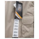 APPEARS NEW - 5.11 Tactical Men s Taclite Pro Work Pants  Lightweight Poly-Cotton Ripstop Fabric (Size 48 Unhemmed) TDU Khaki  Style 74273L  - Retail: $125
