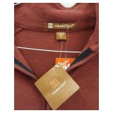 APPEARS NEW - Harriton Burgandy Colored Full-Zip Fleece Jacket (Size 2XL)
