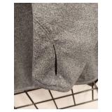 Sport-Tek Ladies Gray Quarter-Zip Pullover with Thumb Holes (Size Large)