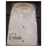 FACTORY SEALED - Chaplin White Pleated Tuxedo Shirt (Size L 36-37) 3 Pack