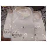 FACTORY SEALED - Chaplin White Pleated Tuxedo Shirt (Size L 36-37) 3 Pack