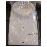 FACTORY SEALED - Martino Collection by Henry Segal White Tuxedo Shirt (Size XL 36-37) 3 Pack