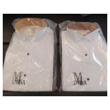 FACTORY SEALED - Mina White Formal Dress Shirt (Size 6) 2 Pack