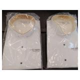 FACTORY SEALED - Lady Martino by Henry Segal White Dress Shirt (Size 20) 2 Pack.