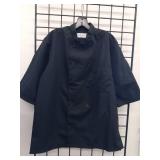 Pinnacle HD Black Chef Coat - Size Medium