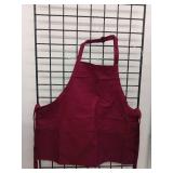 Superior Style Burgundy Work Apron
