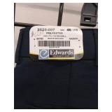 APPEARS NEW - Edwards Signature Navy Dress Pants Size 46