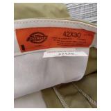 APPEARS NEW - Dickies Work Khaki Pants (Size 42x30) 2 PACK