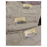 APPEARS NEW - Edwards Casualwear Khaki Cargo Pants Style 2575-05 (Size 31) 3 PACK