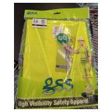 FACTORY SEALED - GSS SAFETY 1001 Standard Class 2 Vest with Two Pockets, Lime. Size Large