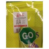 FACTORY SEALED - GSS SAFETY 1001 Standard Class 2 Vest with Two Pockets, Lime. Size Large