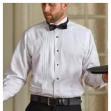 APPEARS NEW - Chaplin White Dress Shirt (Size Large 34/35)